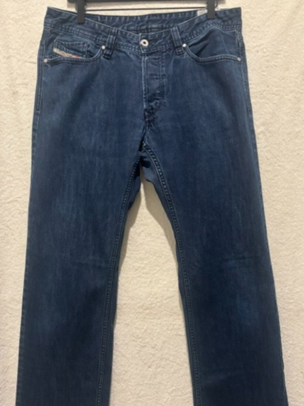 Mens Diesel Viker Dark Wash Jeans - 34" x 32"